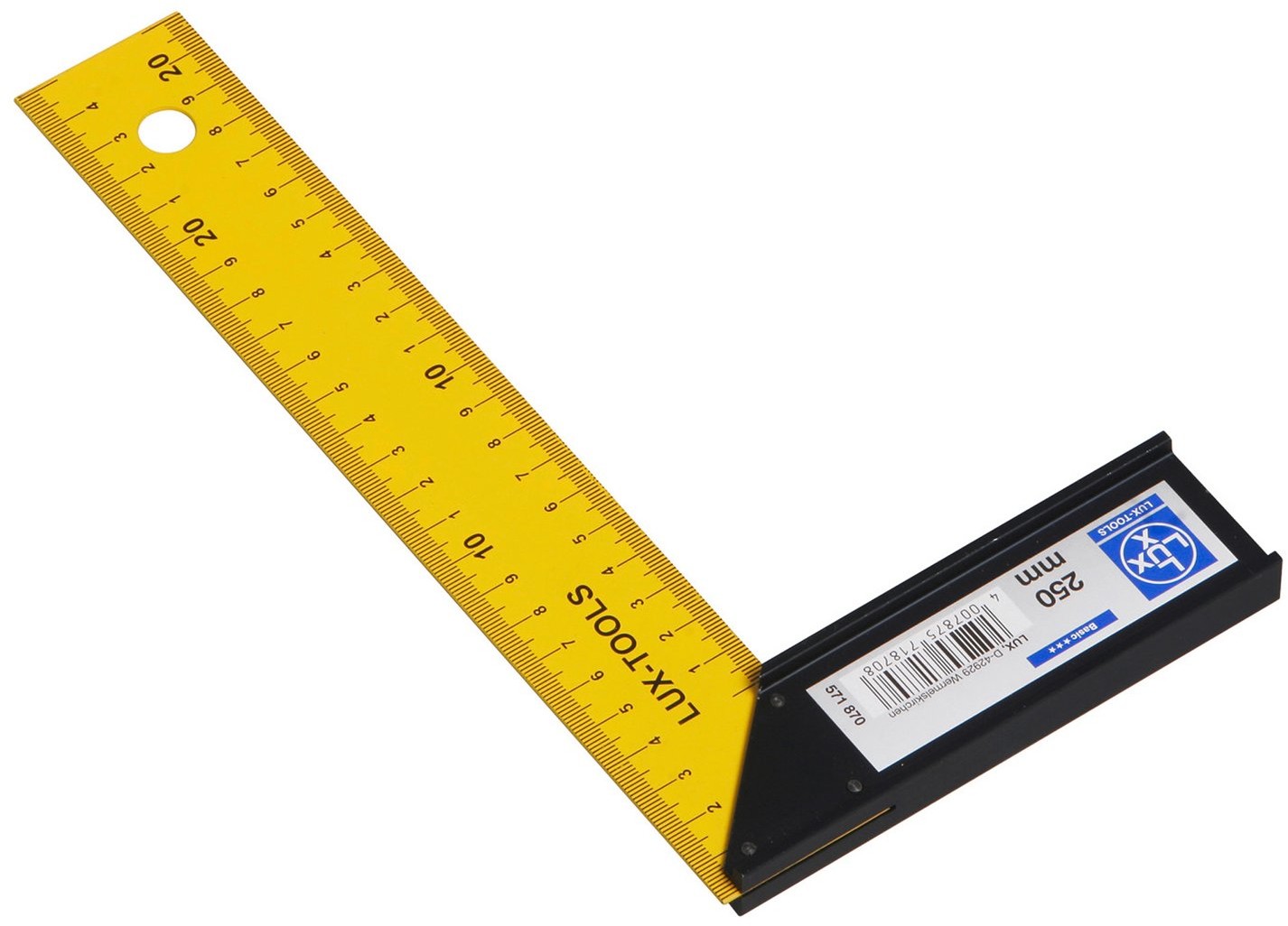 LUX-TOOLS LUX Kątownik stolarski stalowy 250 mm