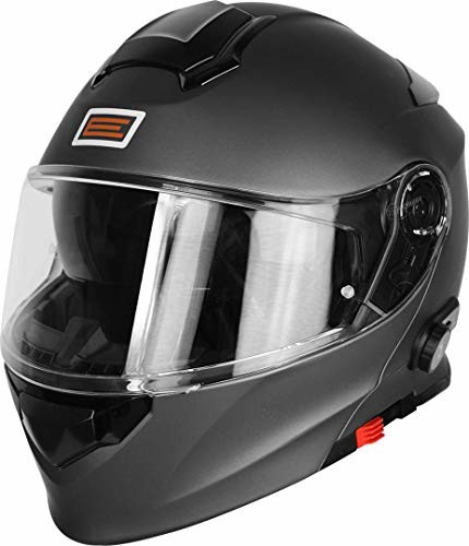 Origine helmets Origine Helmets 20427172360006 Delta Solid kask z klapą o matowym wyglądzie z wbudowanym Bluetooth, tytanowy, XL 204271723600006
