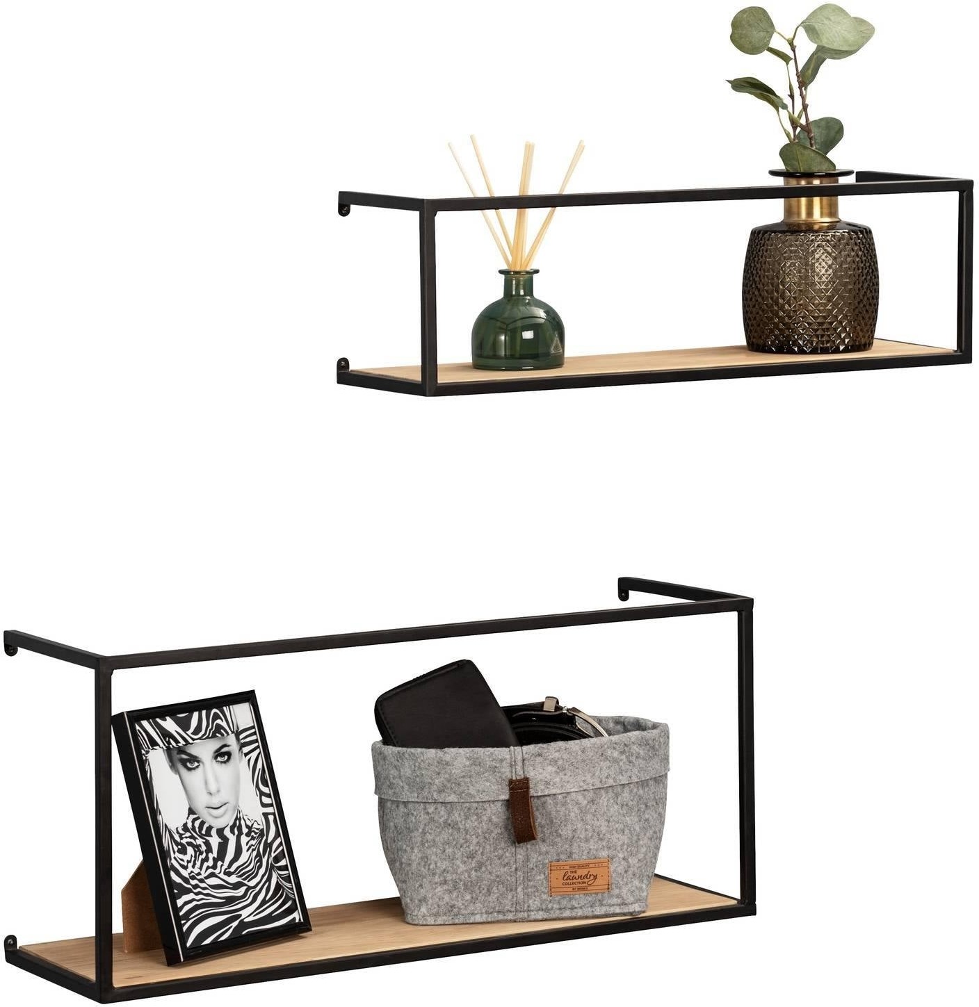 Wenko Półki na ścianę do pokoju GEO 2 sztuki 50764800