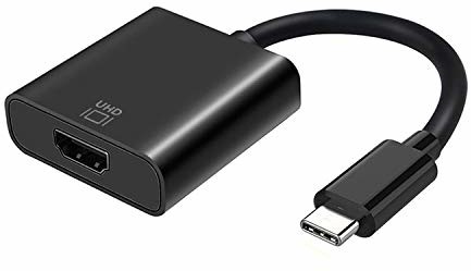AISENS AISENS - A109-0344 USB-C na HDMI 4 k@60 Hz, wtyczka USB-C na gniazdo HDMI, czarna, 15 cm A109-0344