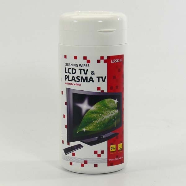 Logo chusteczki jednorazowe do ekranów LCD pudełko 100szt