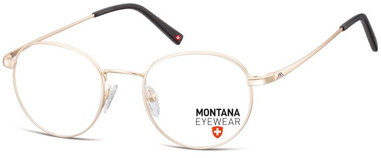 Montana Zlote Lenonki okragle okulary oprawki optyczne, korekcyjne MM609A