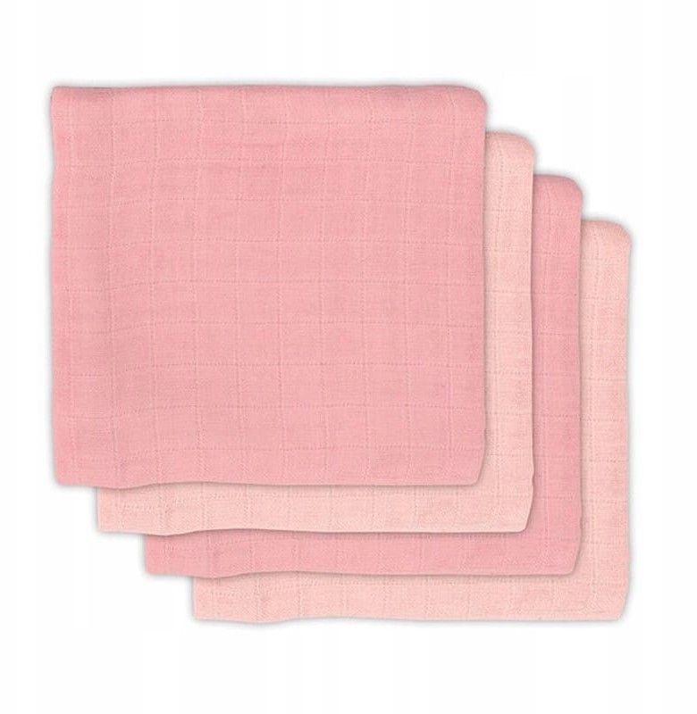 Jollein 4 pieluszki bambusowe 70 x 70 cm Pale Pink