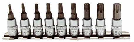 BGS wkładka bit zestaw, 6,3 MM, 1/4 cala, profilem T, T10  T50, 2164