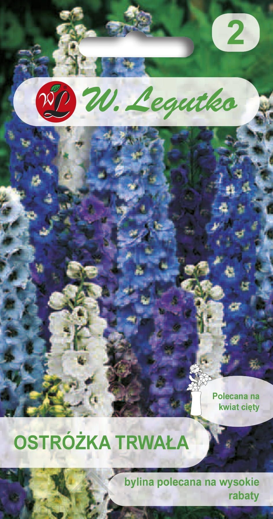 Legutko sp. z o.o Nasiona Ostróżka ogrodowa mieszanka, 1g