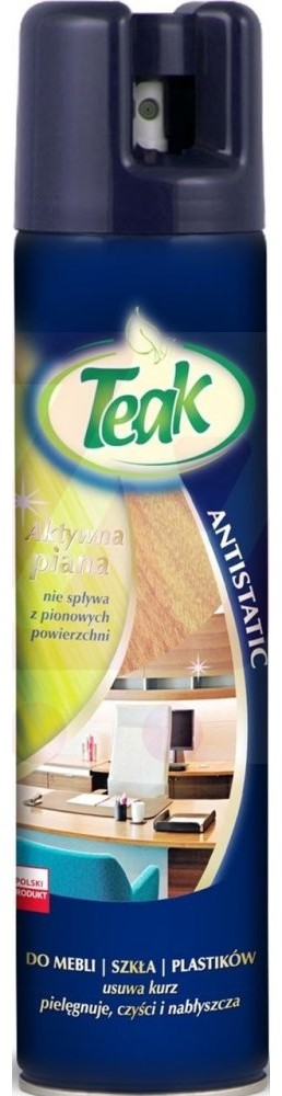 Teak Delko aerosol do mebli szkła plastiku Antistatic 300ml