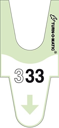 Meto 39649110 Turn-O-Matic akcesoria, oryginalny numer bilety T90 3d razem ze stałym, Made in Germany, 6 rolki X 4.000, bilety Total: 24.000 bilety, zielony 39649110