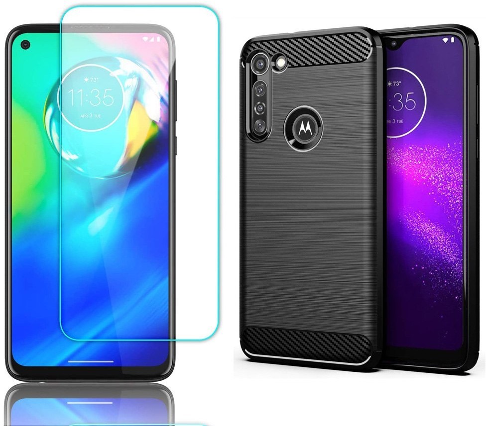 Braders Etui pancerne + szkło do Motorola Moto G8 Power