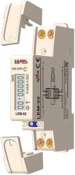 Zamel Licznik energii elektrycznej 1-fazowy LEM-02 EXT10000033