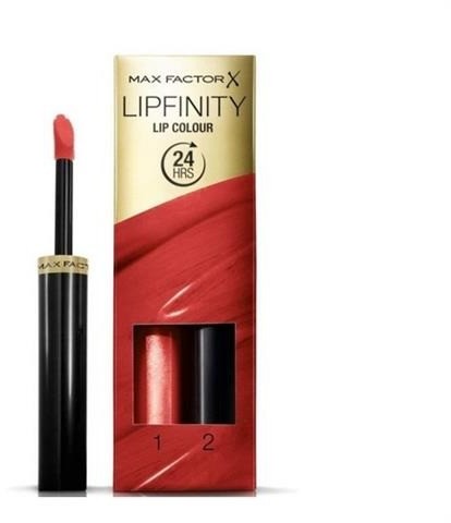 Max Factor Lipfinity Lip Colour trwała pomadka do ust 2,3ml + Top Coat 1,9g 61166-uniw