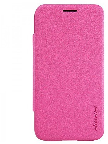 Nillkin Mini Błyszczące skórzane etui do Samsung Galaxy J1 - różowe SAMSUNGGJ1M-Sparkle-Pink