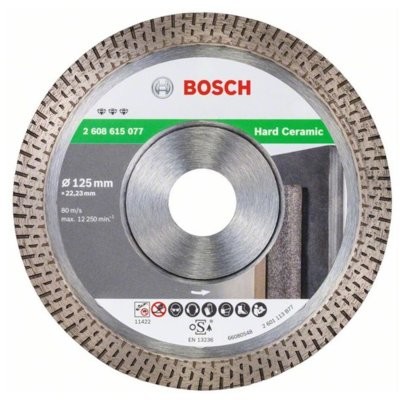 Bosch BOSCH_elektonarzedzia Tarcza diamentowa Best for Hard Ceramic 2608615077 125 x 22.23 mm