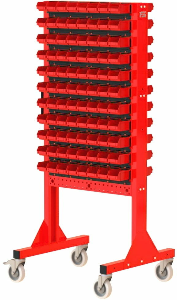 Fastservice ST 70-22-P1 Stojak Narzędziowy w zestawie z listwami oraz pojemnikami ST 70-22-P1