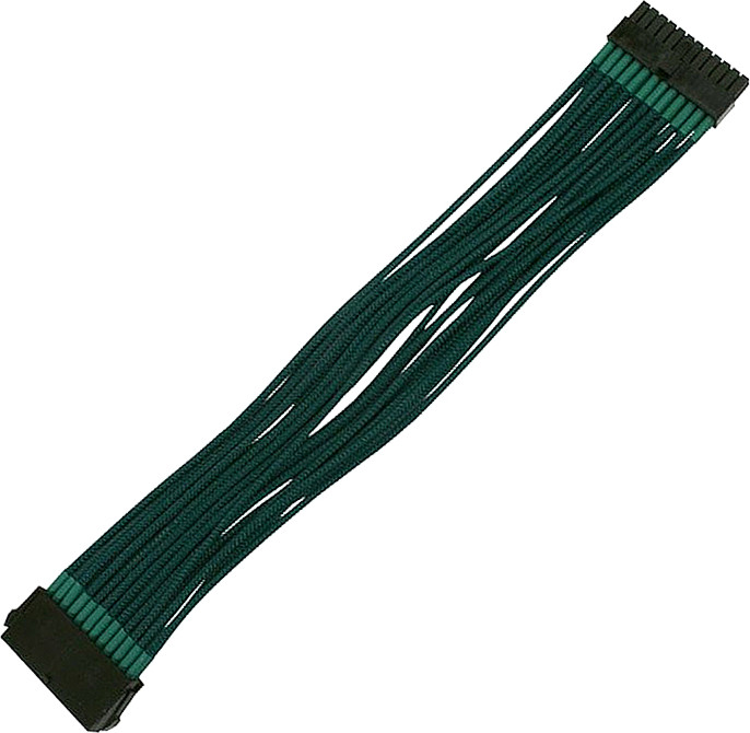 Nanoxia Kabel zasilający 24-Pin ATX-przedłużacz 30cm green - 900500024