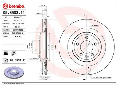 BREMBO 09.B503.11 09.B503.11