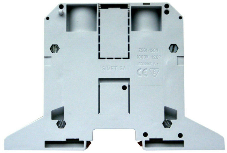 Simet Złączka szynowa 2-przewodowa 120 szary 11953312