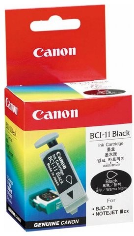 Canon Wyprzedaż Oryginał Tusz Canon BCI-11BK do Canon BJ Note BJC35 BJC35v BJC50 BJC55 BJC70 BJC80 BJC85 BJC85w BN200c BN700c BN750c Compri BN700c BN750c Jet 350c LR-1 PrintStation NoteJet III IIIcx | 0957A003_BP_wyp