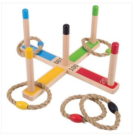 Bigjigs Toys Wooden Quoits Gra zręcznościowa