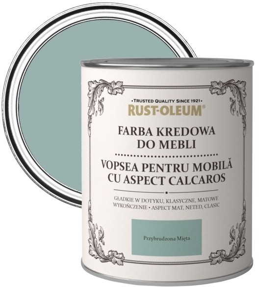 Rust-Oleum Farba kredowa do mebli Rust-Oleum przybrudzona mięta 0 125 l R0070009X5