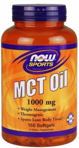 Now Foods Olej MCT z oleju kokosowego i palmowego Oil MCT 1000mg 150 kapsułek NOW SPORTS