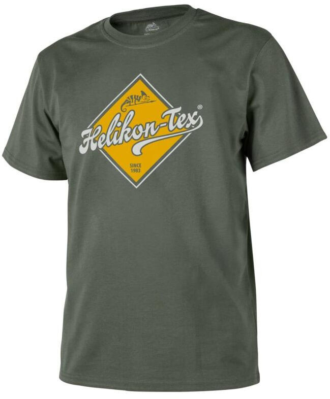 Helikon tex T-Shirt Tex Road Sign) - Bawełna - Olive Green - S (TS-HRS-CO-02-B03) HE.TS-HRS-CO-02-B03