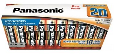 Panasonic Baterie Pro Power AAA 20szt LR03PPG/20CB