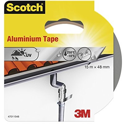 Scotch 47011548 taśma klejąca aluminium (48 MM X 15 m) srebrny 47011548