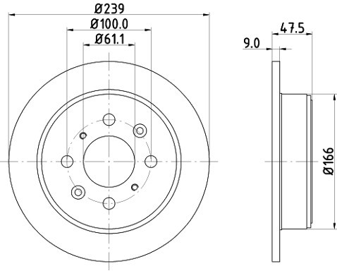 HELLA PAGID Tarcza hamulcowa PAGID 8DD355104-951