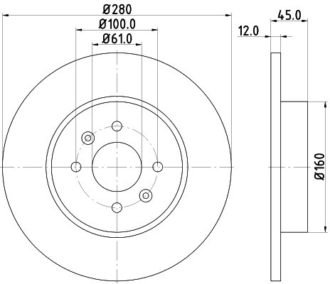 HELLA PAGID Tarcza hamulcowa PAGID 8DD355115-811