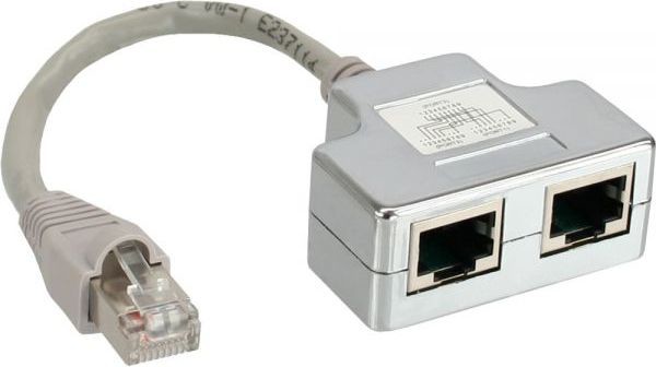 InLine InLine Dubler portów ISDN RJ45 męski do 2x RJ45 żeński 69932A