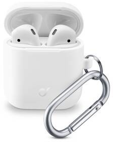 Apple Etui Pokrowiec CellularLine Bounce pro AirPods 2018/2019) BOUNCEAIRPODSW) białe