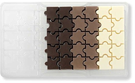 Decora 0050123 forma do czekolady, puzzle-kształt, 20 x 12 x 2,3 cm 0050123