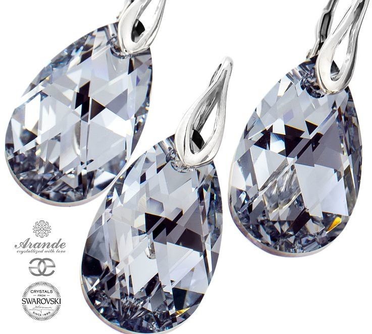 Arande SWAROVSKI SPECIAL piękne kolczyki WISIOREK COMET SREBRO 700921