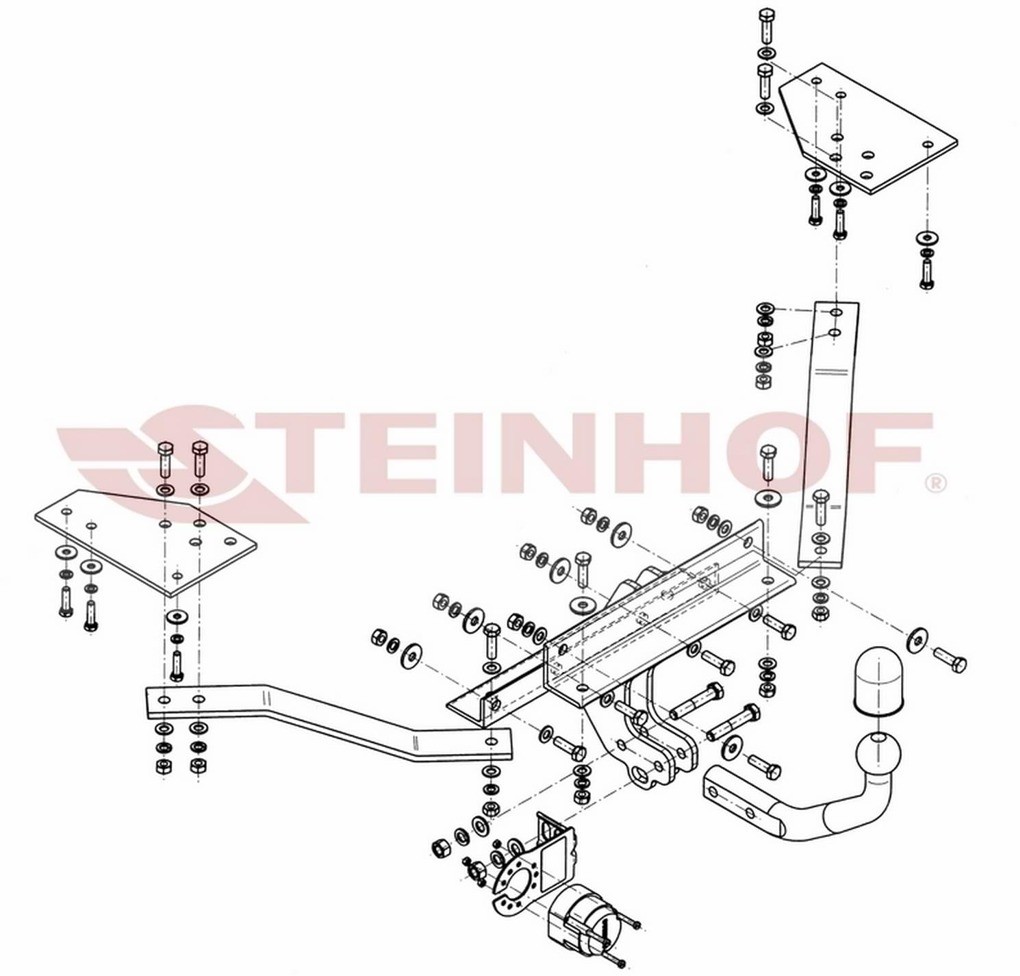 Steinhof Hak holowniczy Steinhof V-282 Volvo V50 2004 - 2012 706-uniw