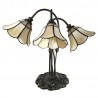 Clayre & Eef Stojąca Lampa Tiffany Duża Potrójna 5LL-6029