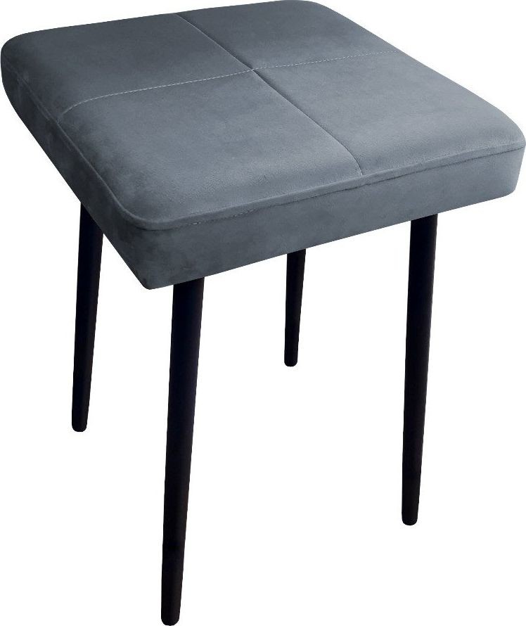 Atos Taboret SQUARE BL VELVET ciemno szary AS-MAX-BL14-CIEMNY-SZARY