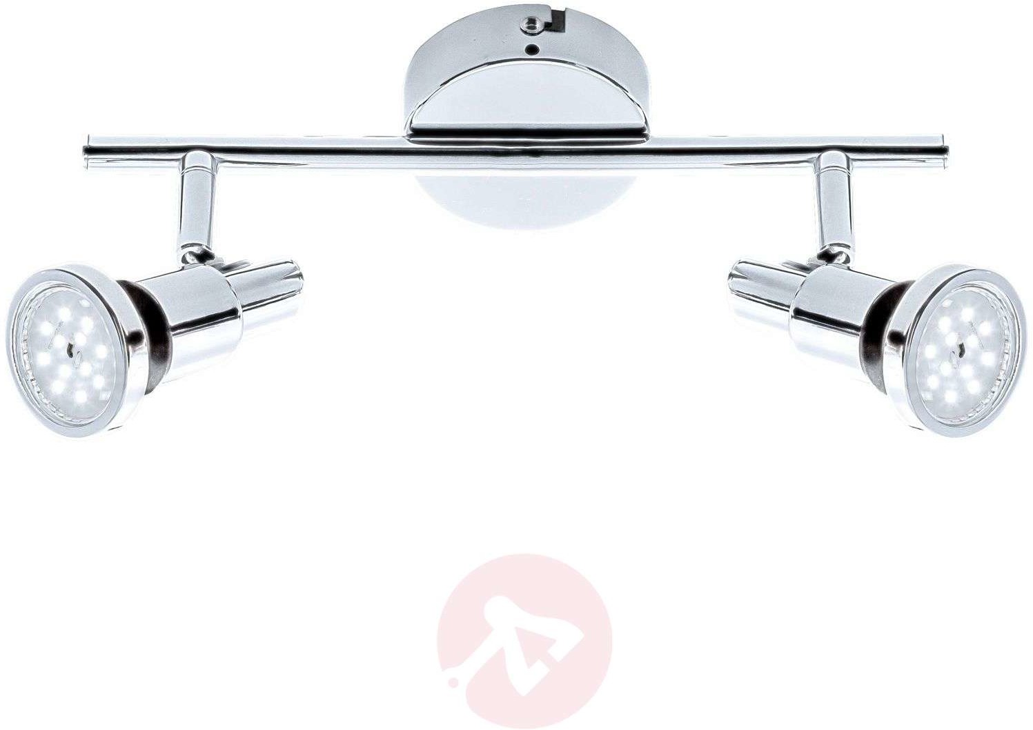 Briloner Spot sufitowy LED 2992-028 w chromie, 2-punktowy