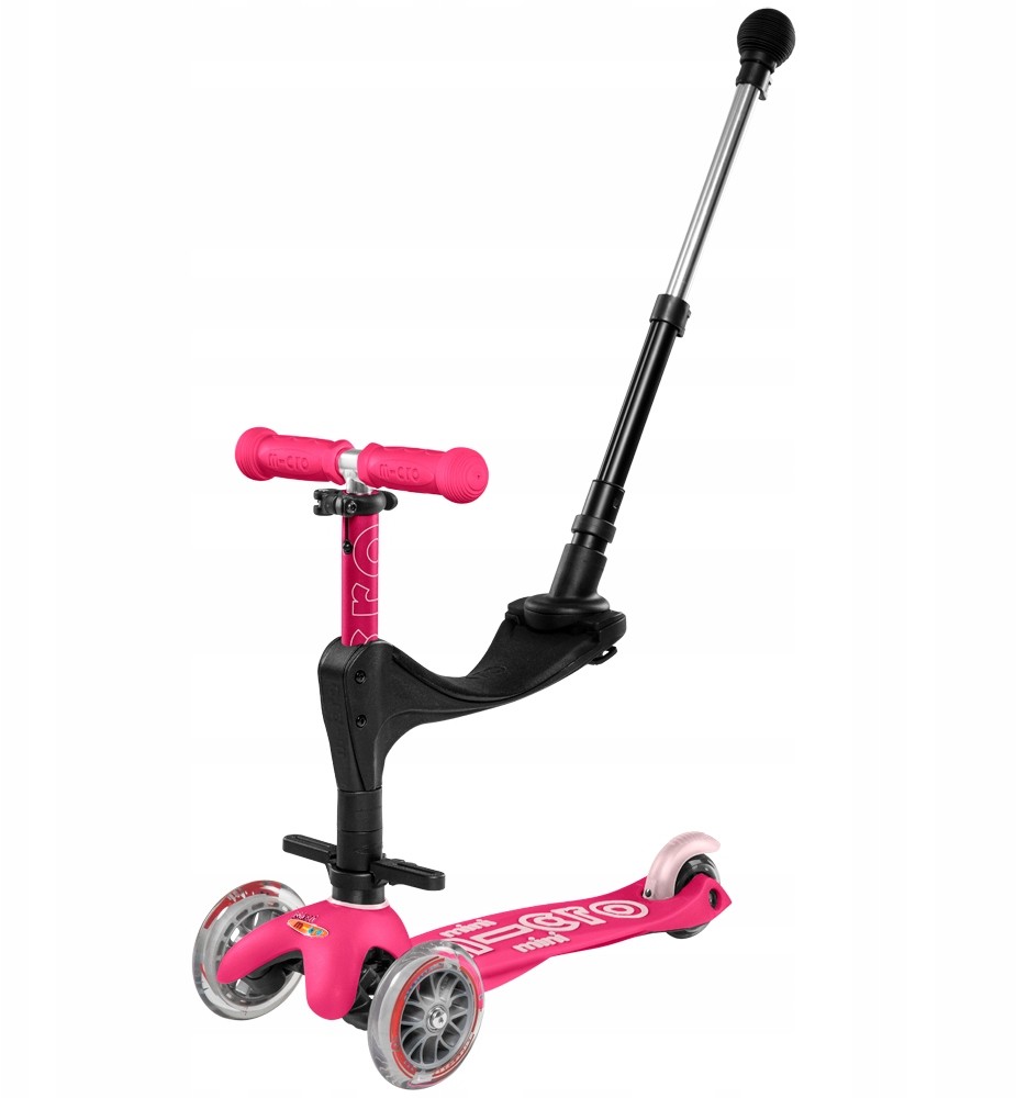 Micro hulajnoga jeździk Mini 3w1 Deluxe Plus Pink