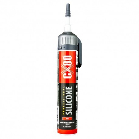 CX80 Silikon Wysokotemperaturowy Ognioodporny 210 ml Uszczelniacz CZERWONY 3842 384