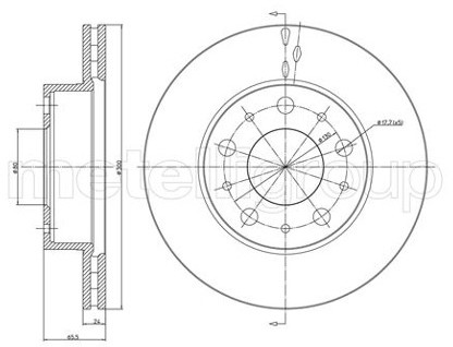 METELLI Tarcza hamulcowa 23-0341