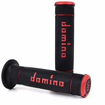 DOMINO Domino para pokręteł próbnych czarny/czerwony (wężyki motocyklowe) / para próbnych uchwytów ręcznych, czarny/czerwony (gałki motocykl) 872293
