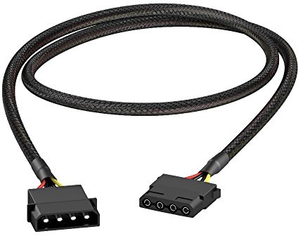 KabelDirekt Przewód bezpośrednio 4-pin Molex kabel przedłużający 60 cm 826