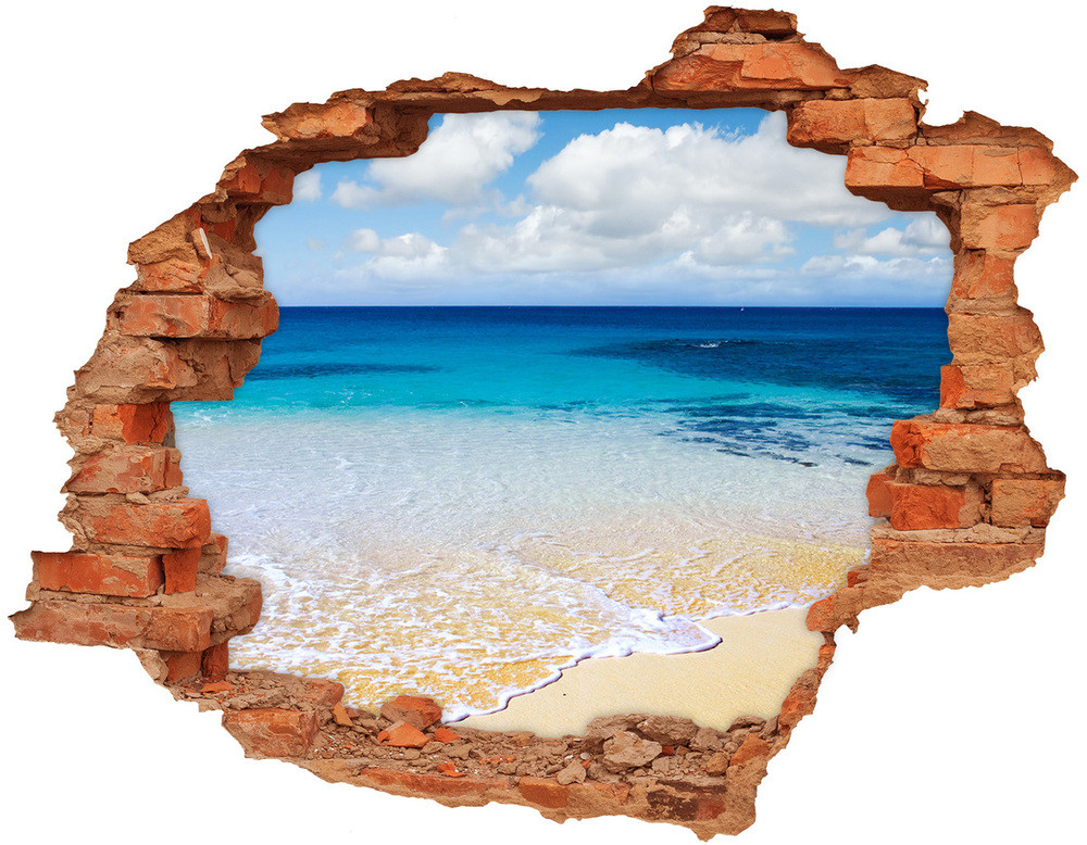 Wallmuralia.pl Dziura 3d w ścianie naklejka Spokojne morze