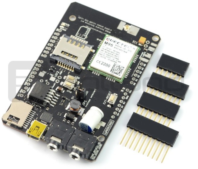 A-GSM II Shield GSM/GPRS/SMS/DTMF v.2.105 - do Arduino i Raspberry Pi + złącza dla Arduino ITB-10242