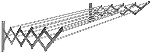 sauvic 90852  stojak na bieliznę, rozkładanym, ze stali nierdzewnej, z 10 aluminiowe pręty, 80 cm. 90852