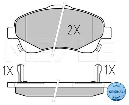 Wulf Gaertner Autoparts Zestaw klocków hamulcowych, hamulce tarczowe Wulf Gaertner Autoparts 025 237 6819/W