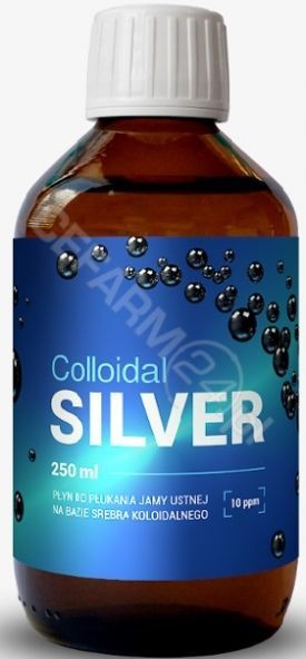 HEPATICA Hepatica Colloidal Silver płyn do płukania jamy ustnej na bazie srebra koloidalnego 250 ml