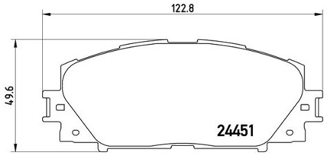 BREMBO Zestaw klocków hamulcowych, hamulce tarczowe P 83 141