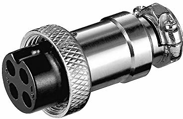 Wentronic Mikrofon złącze 4-stykowe, do kabla 7 MM MK 4 1 szt. srebro
