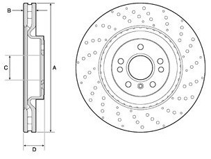 Delphi Tarcza hamulcowa BG9149C